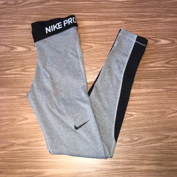 Nike Pants - Nike Pro Soft Leggings Gray and Black